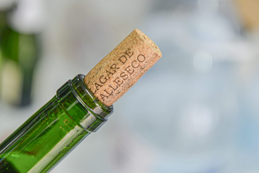 Detalle de botella de El Lagar de Valleseco®